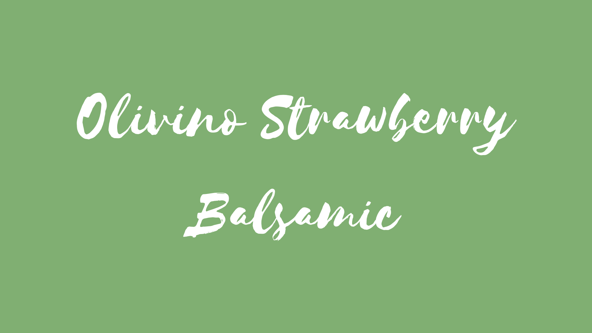 Strawberry Balsamic