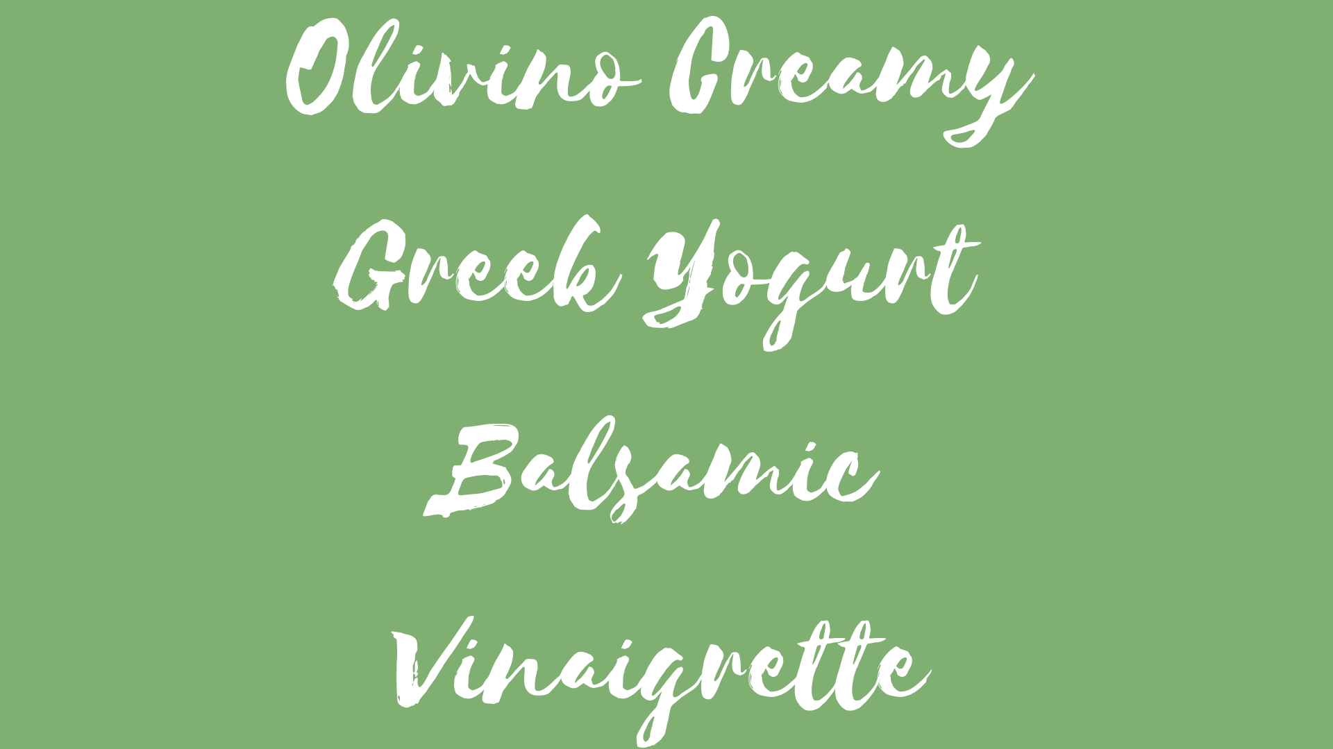 Creamy Balsamic Greek Yogurt Vinaigrette