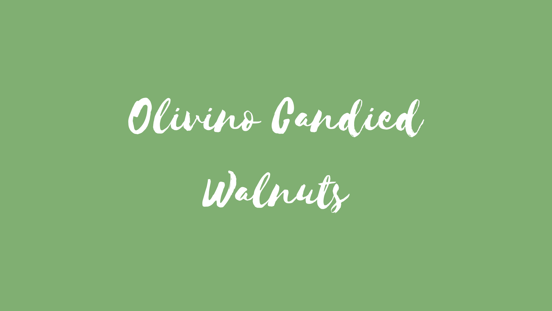 Candied Walnuts