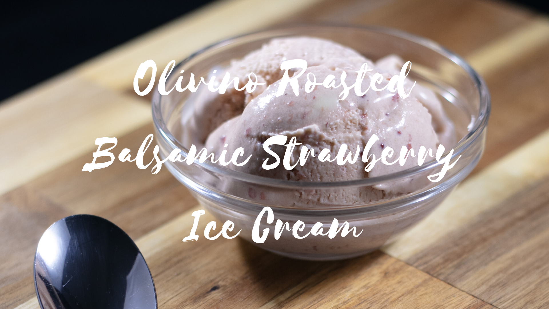 Roasted Balsamic Strawberry Ice Cream