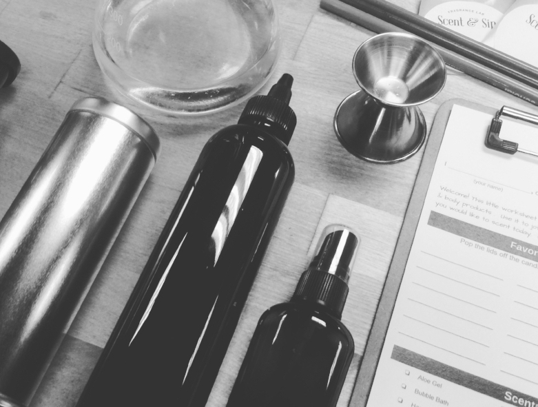 create smelly stuff at scent and sip in Lansdale