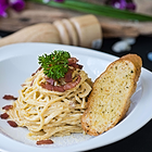 Pasta Carbonara in Surf House